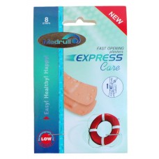 Набор пластырей Medrull Express Care полимерный телесный 2,5смх7,2см 8шт