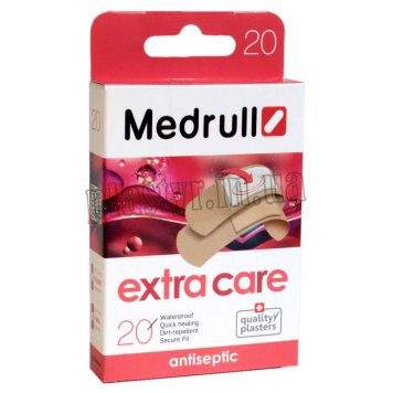 Набор пластырей Medrull Extra Care полимерный 20шт