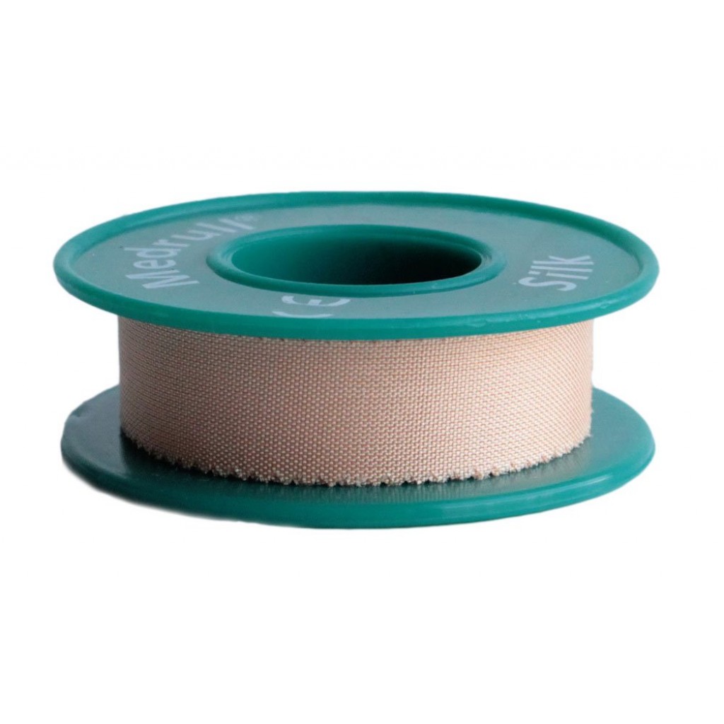 Пластир на котушці Medrull Silk шовковий тілесний 1,25 смх5м