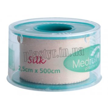 Пластырь на катушке Medrull Silk шелковый телесный 2,5смх5м