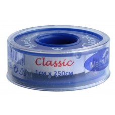 Пластырь на катушке Medrull Classic тканый белый 1смх2,5м