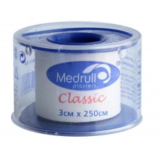 Пластир на котушці Medrull Classic тканий білий 3смх2,5м