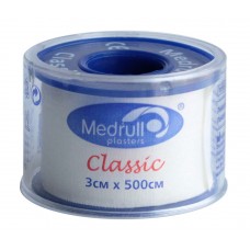 Пластир на котушці Medrull Classic тканий білий 3смх5м
