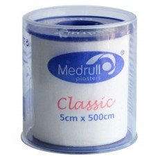Пластир на котушці Medrull Classic тканий білий 5смх5м