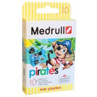Набір пластирів Medrull Pirates дитячий полімерний 2,5смх5,7см 10шт
