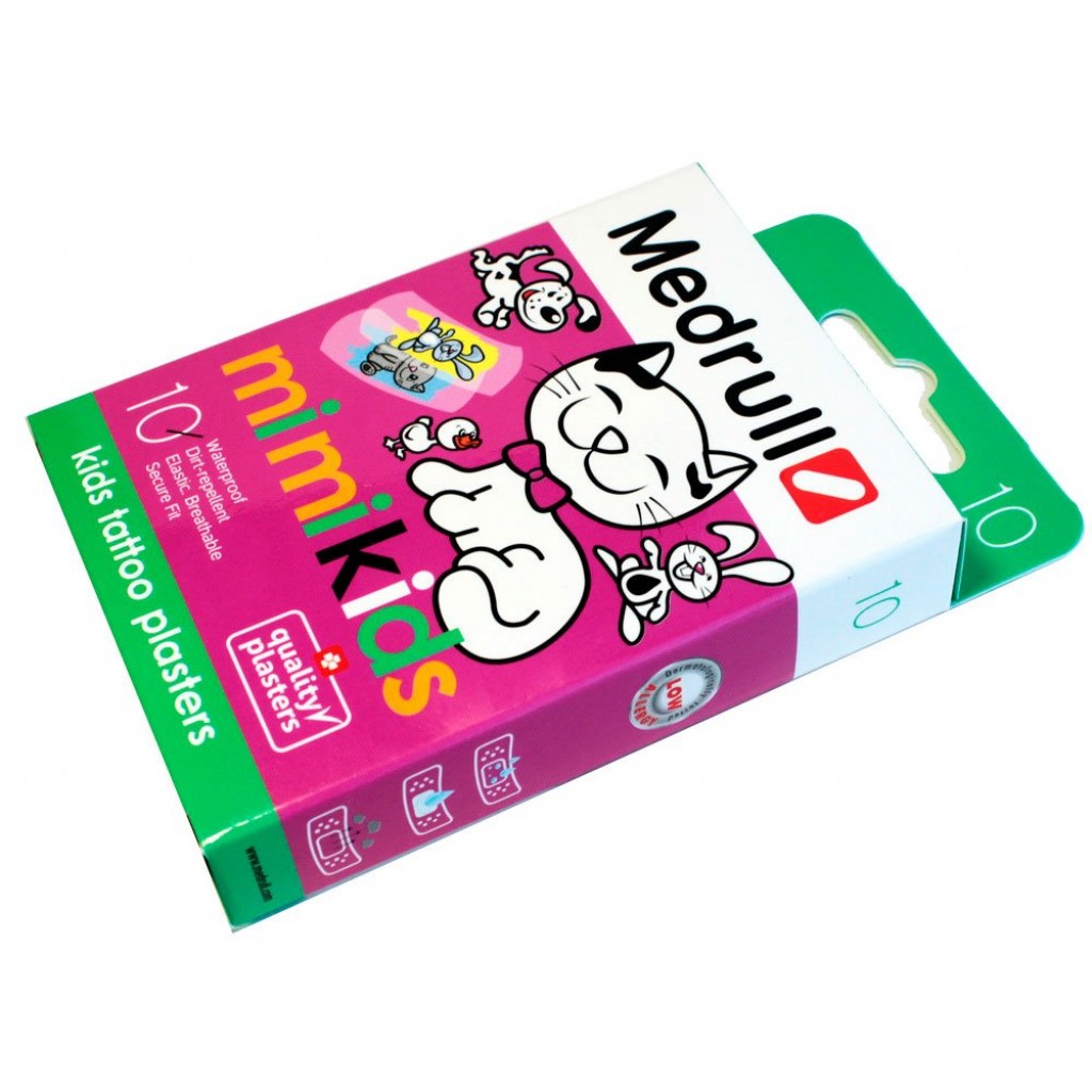 Набір пластирів Medrull Mimi Kids дитячий полімерний 2,5смх5,7см 10шт