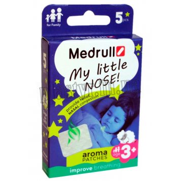 Набор пластырей Medrull My little nose детский ароматич 5шт