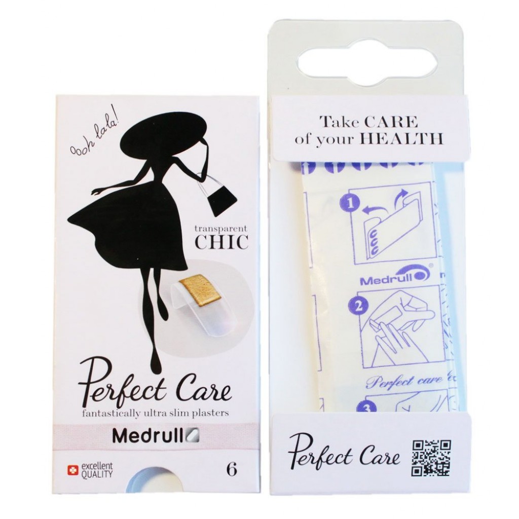 Набір пластирів Medrull Perfect Care прозорий полімерний 5,7х2,5см 6шт