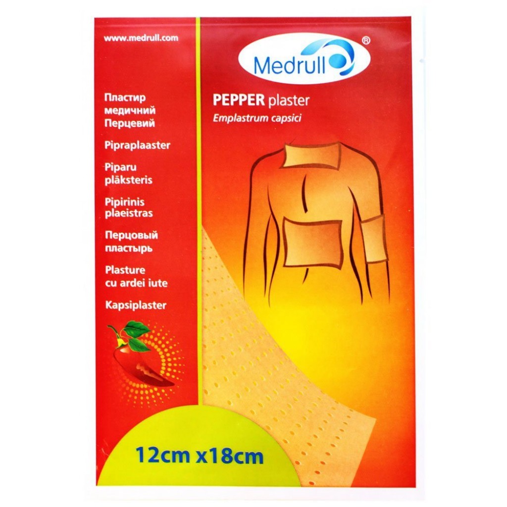 Пластир перцевий Medrull 12cмх18cм