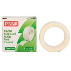 Пластир на котушці Pinna PinnaRoll нетканий білий 1,25 смх5м