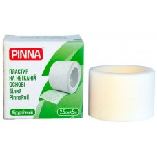 Пластир на котушці Pinna PinnaRoll нетканий білий 2,5смх5м