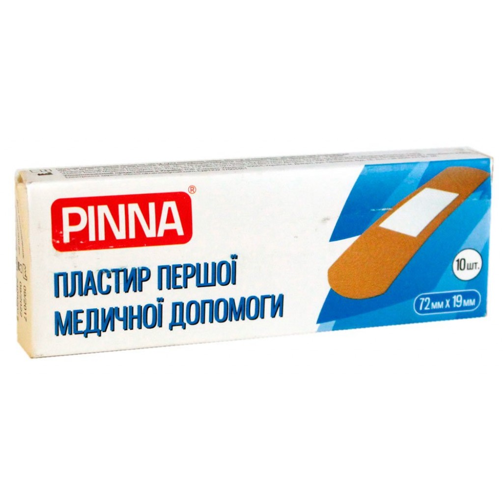 Набір пластирів Pinna тканий 1,9смх7,2см 10шт