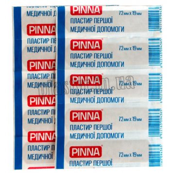 Набор пластырей Pinna тканый 1,9смх7,2см 10шт-1