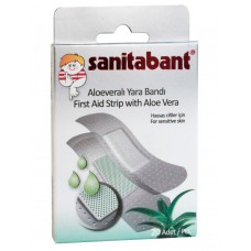 Набор пластырей Sanitabant Алоэ Вера полимерный прозрачный водостойкий 1,9смх7,2см 20шт