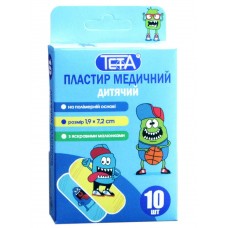 Набір пластирів Teta дитячий з полімерним малюнком 1,9смх7,2см 10шт