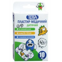 Набір пластирів Teta дитячий з малюнком тканий 1,9смх7,2см 10шт