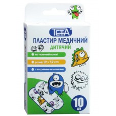 Набір пластирів Teta дитячий з малюнком тканий 1,9смх7,2см 10шт