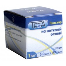 Пластир на котушці Teta нетканий білий 5смх5м