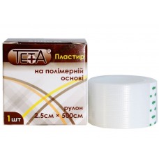 Пластир на котушці Teta полімерний прозорий 2,5смх5м