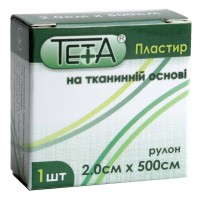 Пластырь на катушке Teta тканый белый 2смх5м