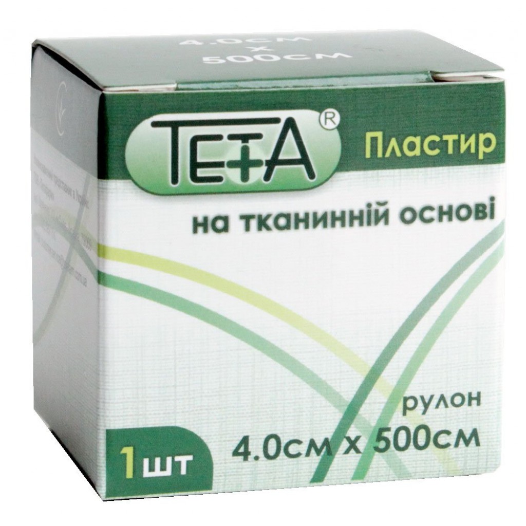 Пластир на котушці Teta тканий білий 4смх5м