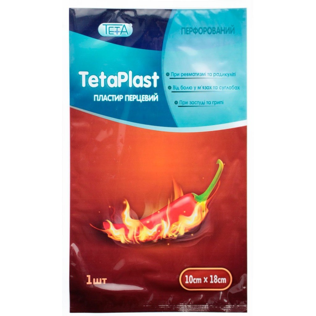 Пластир перцевий Teta 10cмх18cм