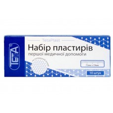 Набір пластирів Teta полімерний тілесний 1,9смх7,2см 10шт