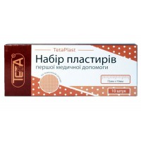 Набір пластирів Teta тканий тілесний 1,9смх7,2см 10шт