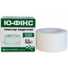 Пластир на котушці Ю-ФІКС нетканий білий 2,5смх10м