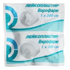Пластир на котушці Верофарм тканий білий 1смх5м