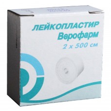 Пластир на котушці Верофарм тканий білий 2смх5м