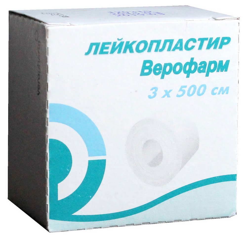 Купить Пластырь на катушке Верофарм тканый белый 3смх5м